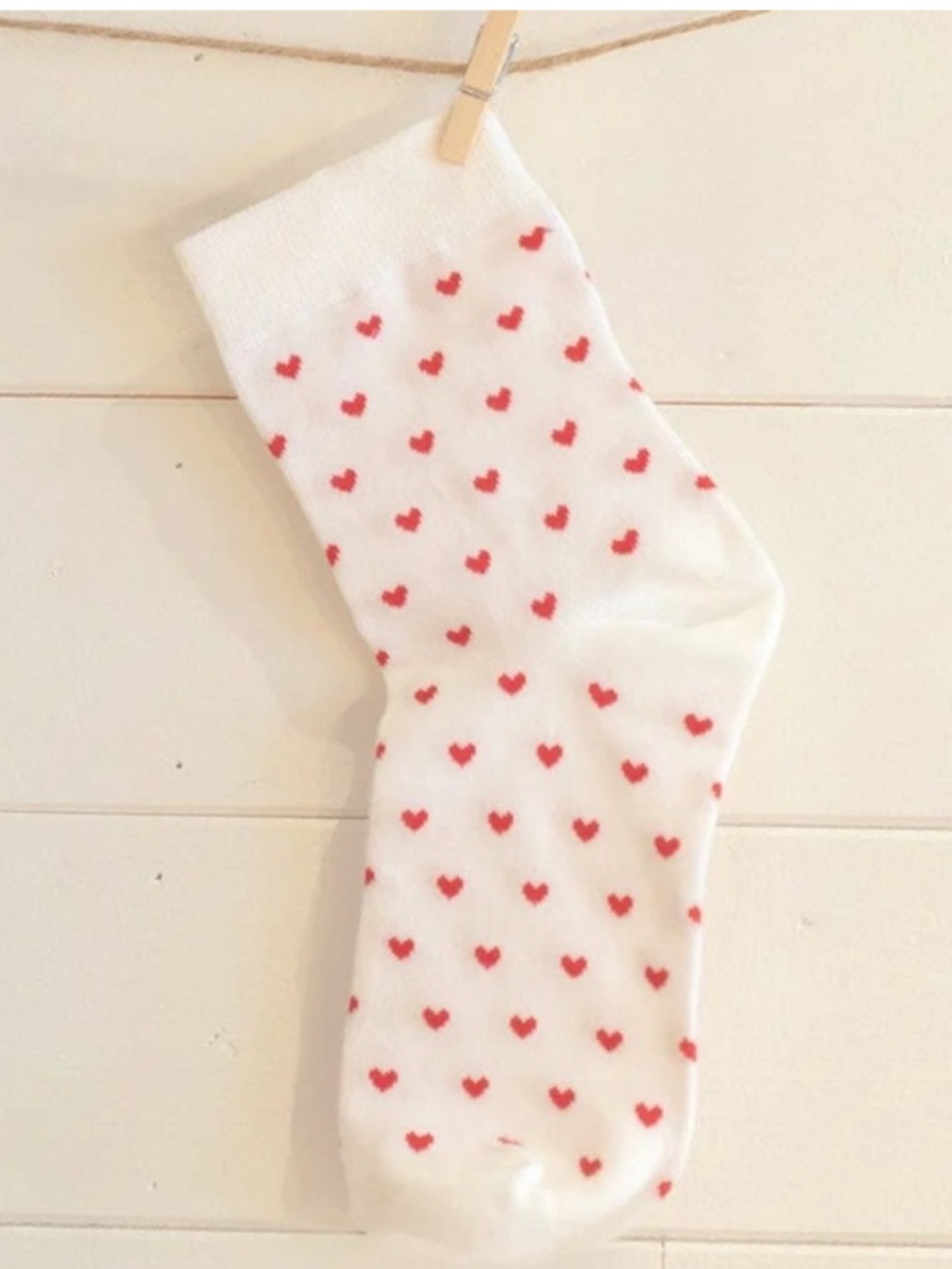 Brandy Melville red heart socks